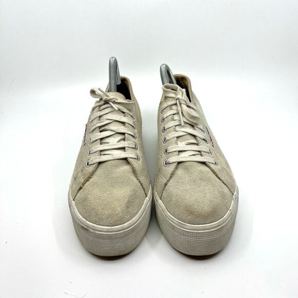 Superga Sand Suede Platform Sneaker Women's 7.5 US - Picture 4 of 9